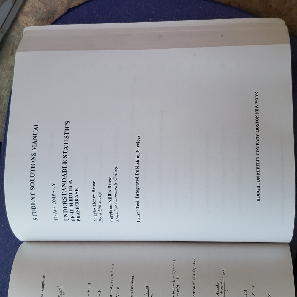 Statistics Textbook College Level - Picture 5 of 5